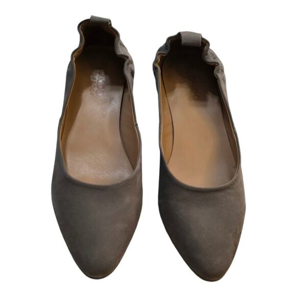 Blondo Women's Etta Pump Fallen Rock‎ Grey Nubuck Wedge Comfort Heels Size 10 - Picture 3 of 9